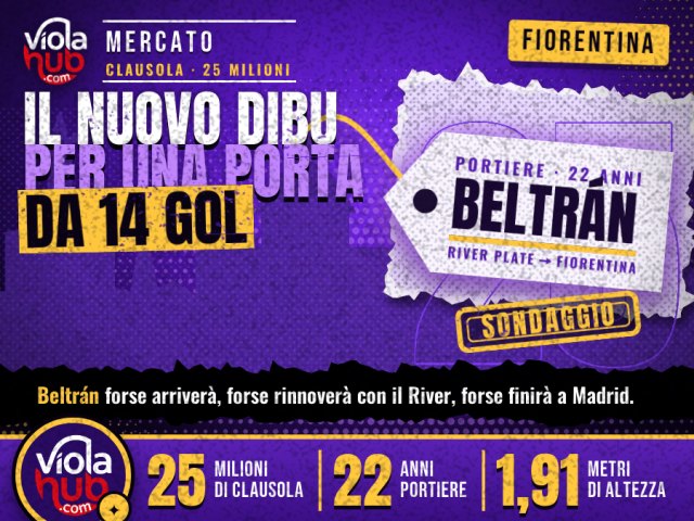 La Fiorentina avrebbe chiesto informazioni sul portiere del River Plate, contratto fino al 2027 e clausola da 25 milioni di…