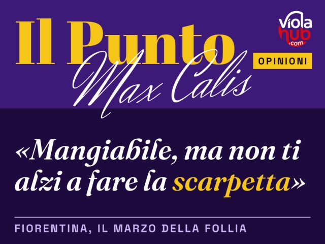 Cari amici viola, preparate il Valium, il fiasco di Chianti e un santino di Batistuta, perché sta per iniziare un…