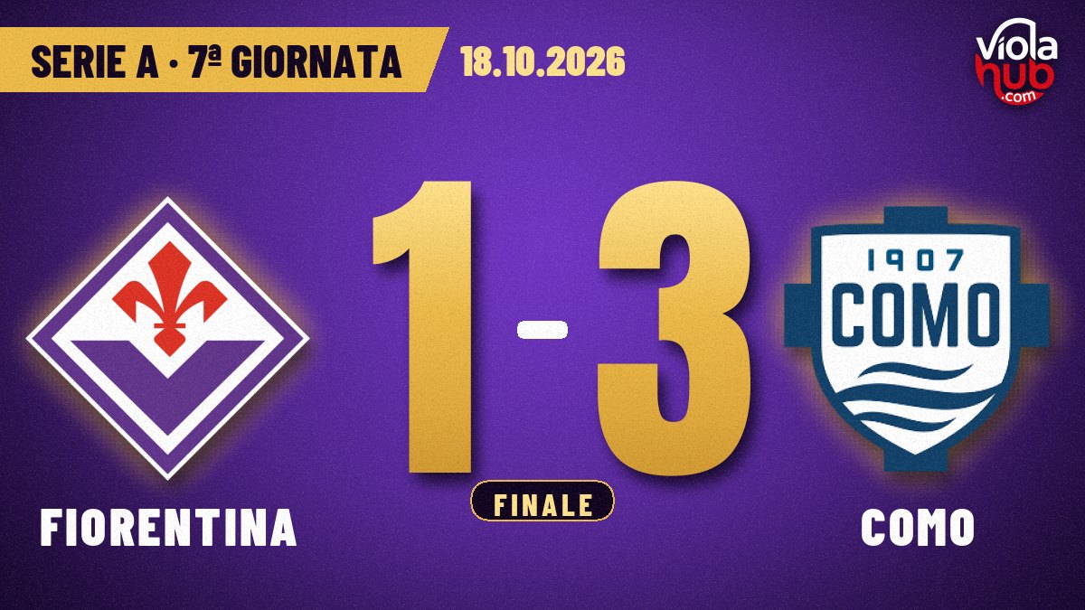 Bella, sprecona e penultima: il Como passa 3-1 al Franchi e alla Fiorentina restano le statistiche