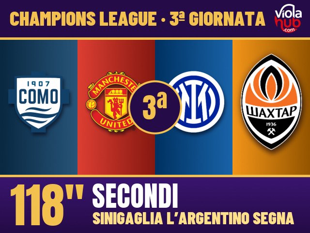 Champions, il Como dà ripetizioni allo United e l’Inter impara a vincere in dieci: Nico Paz da record, Carlos Augusto da tre punti