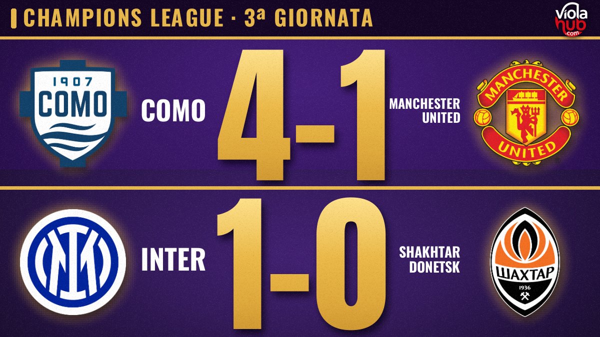 Champions, il Como dà ripetizioni allo United e l’Inter impara a vincere in dieci: Nico Paz da record, Carlos Augusto da tre punti