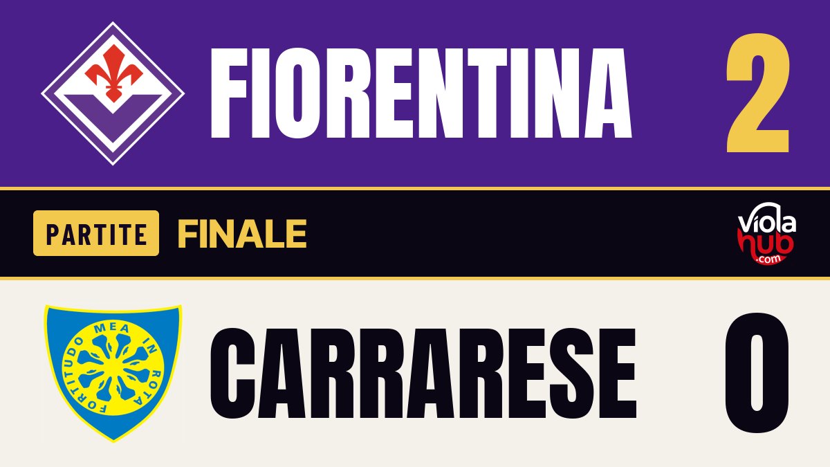 Fiorentina-Carrarese 2-0: Kean ruba la scena, la Carrarese fa la comparsa