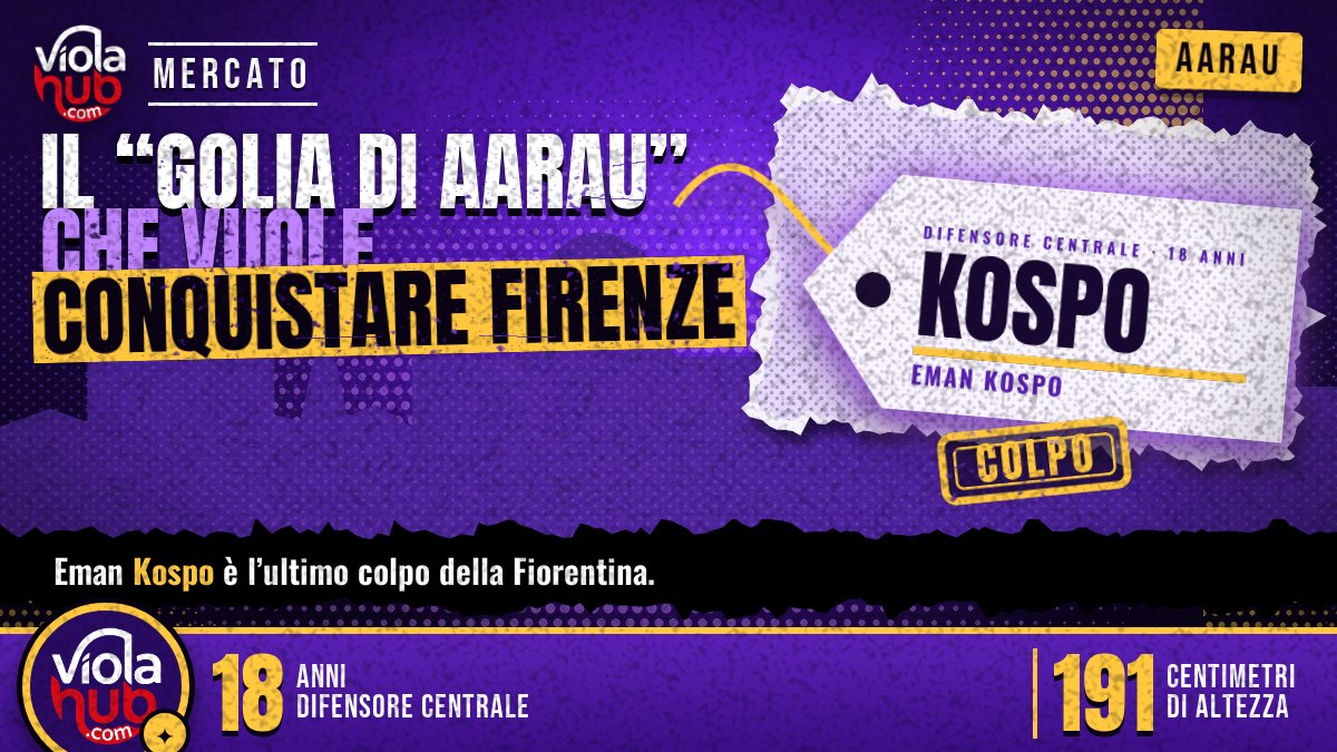 Eman Kospo, il “Golia di Aarau” che vuole conquistare Firenze