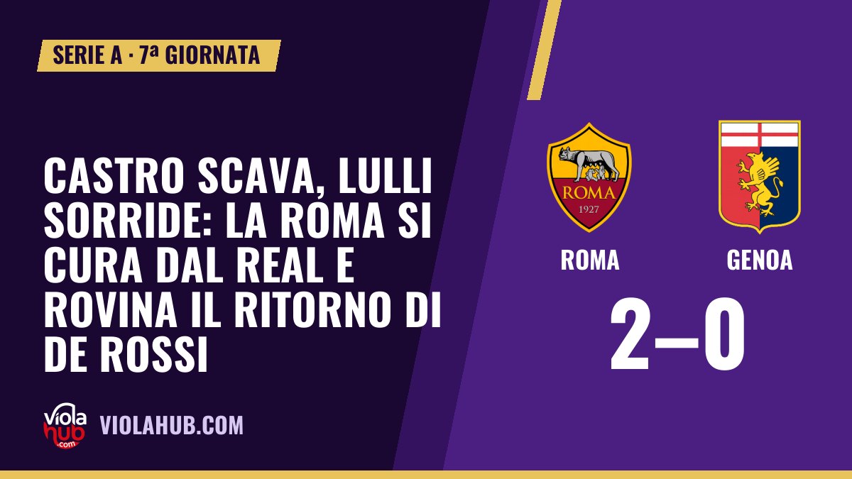 Castro scava, Lulli sorride: la Roma si cura dal Real e rovina il ritorno di De Rossi